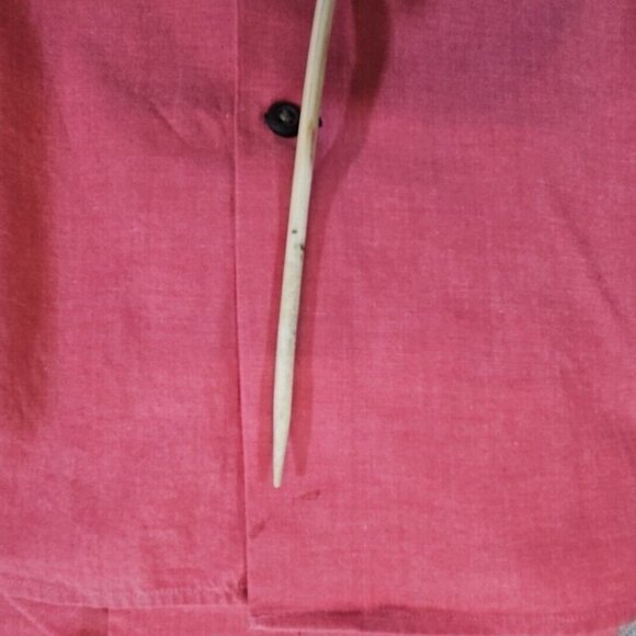 Banana Republic Shirt Men's Size L Red Stretch Cotton Slim Flex Fit Button Down - Picture 13 of 14